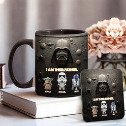 Their Father - Personalized The Force Accent Mug