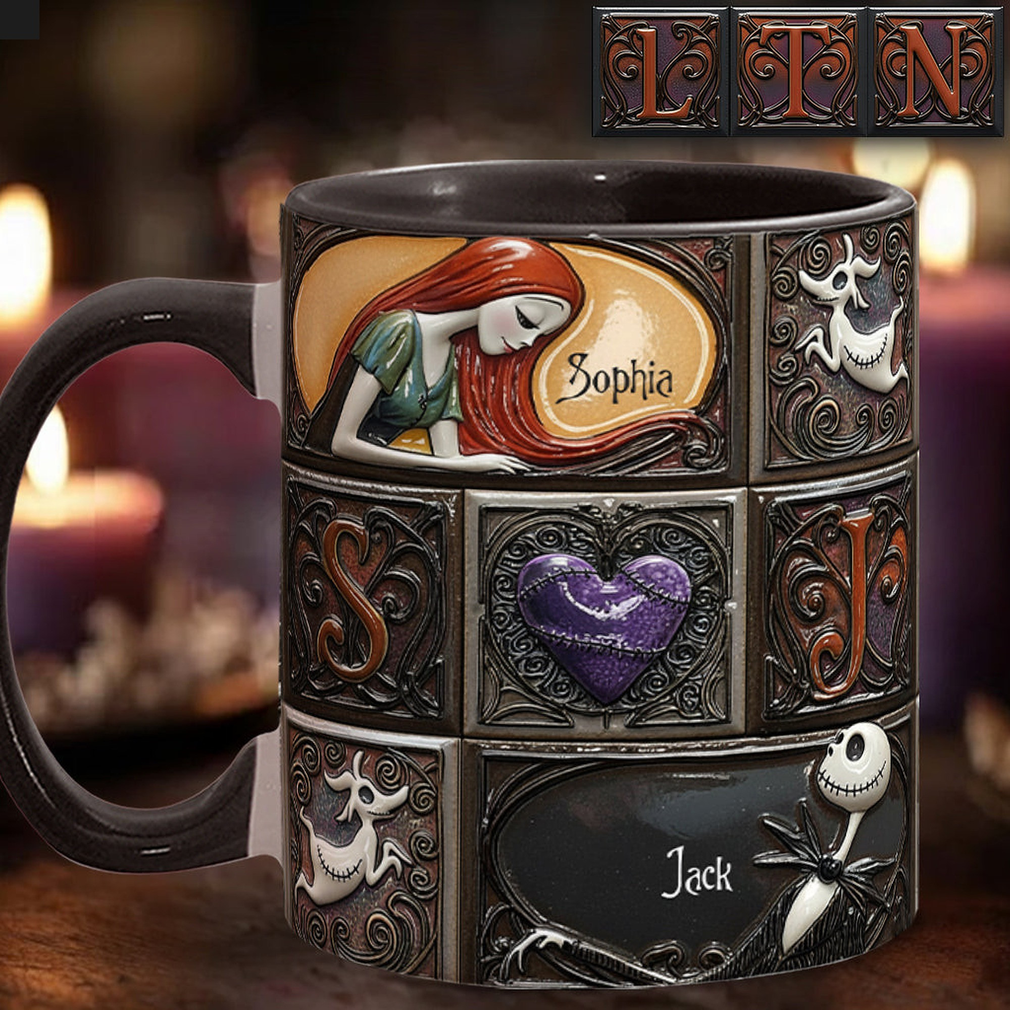 We're Simply Meant To Be - Personalized Nightmare Accent Mug