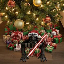 Welcome To The Dark Side - Personalized The Force Shaped Tree Skirt