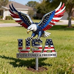 American Eagle Metal Sign - Personalized Gifts For Patriots - Photo 1