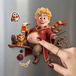 Butterbeer Funny Anti-collision Acrylic Fridge Magnet - Personalized Gifts For Him
