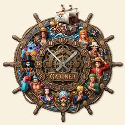Anime Acrylic Hanging Wall Clock - Personalized Gifts For Anime Lovers - Photo 3