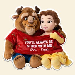 Fairy Tale Couple In Cute Shirt Shaped Pillow, Personalized Gifts For Couple - Photo 6
