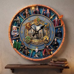 Fantasy School Characters Wall Clock - Personalized Gifts For Fantasy Lover Wall Clock - Photo 2