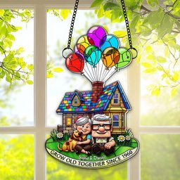 Grow Old Together Suncatcher - Personalized Anniversary Gifts For Old Couples - Photo 3
