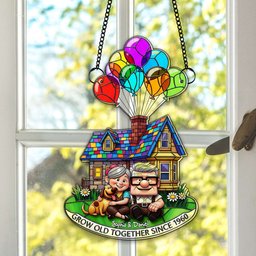 Grow Old Together Suncatcher - Personalized Anniversary Gifts For Old Couples - Photo 4