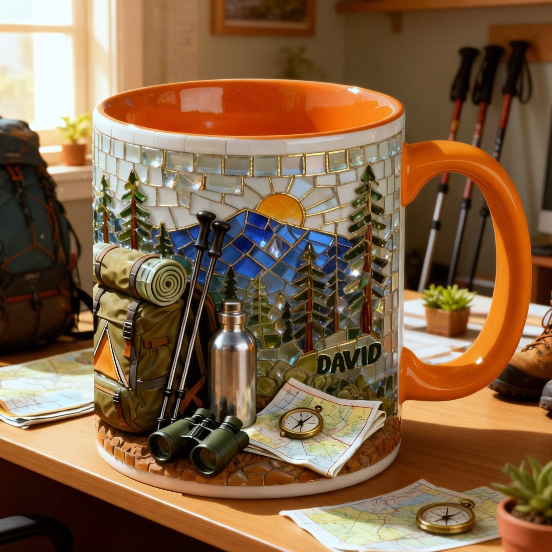 Hiking Lover Coffee Accent Mug - Personalized Gifts For Hiking Lover Coffee Mug - Photo 1