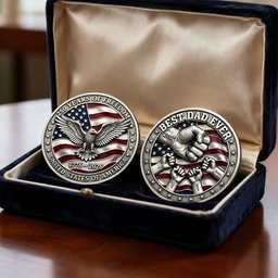 250th Anniversary USA Printed Metal Coin - Personalized Gifts For Dad - Photo 2