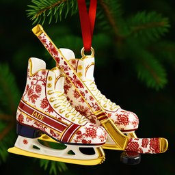 Classic Ice Hockey Ornament Personalized Christmas Gifts - Photo 3
