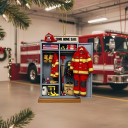 Firefighter Locker Ornament, Personalized Christmas Gifts For Firefighter - Photo 3