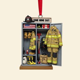 Firefighter Locker Ornament, Personalized Christmas Gifts For Firefighter - Photo 4