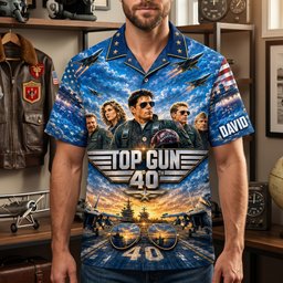 Legendary Pilots 40th Anniversary Hawaiian Shirt - Personalized Gifts - Photo 3