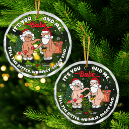 Personalized Gifts For Couple Christmas Ornament 01acpu011024 - Ornament - GoDuckee