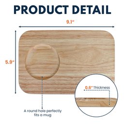 Dad's Tea & Biscuit - Custom Engraved Wooden Tea & Biscuit Board - Photo 4