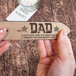This Reminds You How Much I Love You - Personalized Engraved Leather Belt - Photo 4