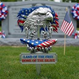American Veteran Appreciation Metal Sign - Personalized Decor Gifts For Military Families & Patriots - Photo 2