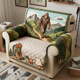 Hiking Quilted Sofa Cover - Personalized Gifts For Camping Lovers - Photo 2
