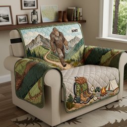 Hiking Quilted Sofa Cover - Personalized Gifts For Camping Lovers - Photo 3