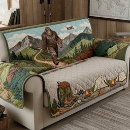 Hiking Quilted Sofa Cover - Personalized Gifts For Camping Lovers - Photo 1