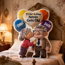 A Lifetime Of Love Shaped Pillow - Personalized Gifts For Couples - Photo 2