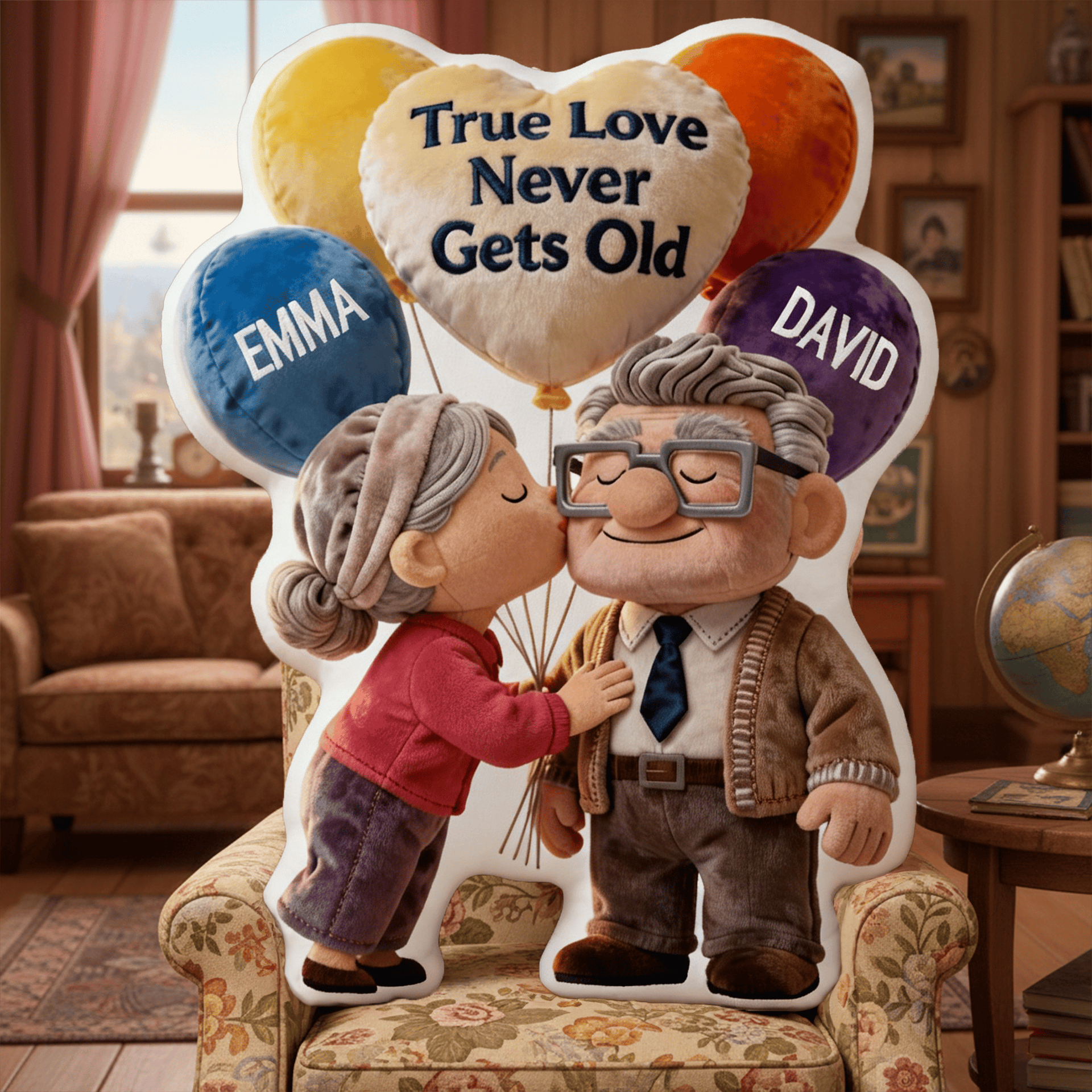 A Lifetime Of Love Shaped Pillow - Personalized Gifts For Couples - Photo 1