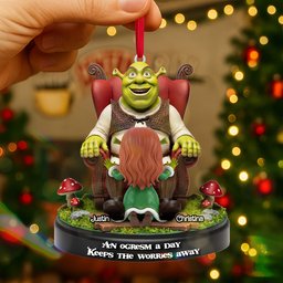 Personalized Gifts For Christmas, Naughty Couple Acrylic Ornament - Photo 2