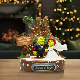 Personalized Christmas Gifts For Newlyweds Plaque - Photo 3
