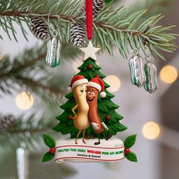 Cute Food Duo Ornament - Personalized Christmas Gifts For Couple - Photo 2