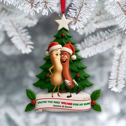 Cute Food Duo Ornament - Personalized Christmas Gifts For Couple - Photo 3