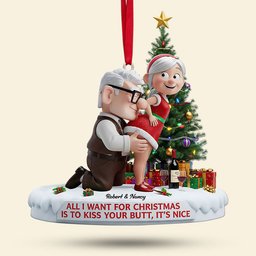 Old Naughty Couple Ornament - Personalized Gifts For Couple - Photo 3