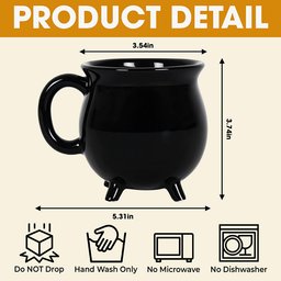 Three Spooky Sisters Cauldron Mug - Personalized Gifts For Horror Lovers – view 5