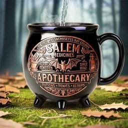Witch Apothecary Cauldron Mug, Personalized Gifts For Witch Lovers - Photo 3
