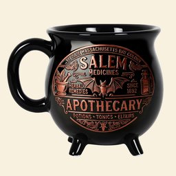Witch Apothecary Cauldron Mug, Personalized Gifts For Witch Lovers - Photo 4