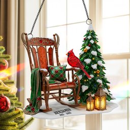 Memorial Cardinal Suncatcher Ornament Personalized Heaven Gifts For Family – view 2