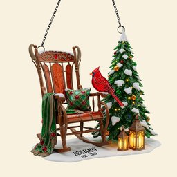 Memorial Cardinal Suncatcher Ornament Personalized Heaven Gifts For Family – view 3