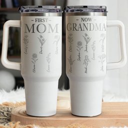 First Mom, Now Grandma - Personalized 40oz Tumbler - Photo 2
