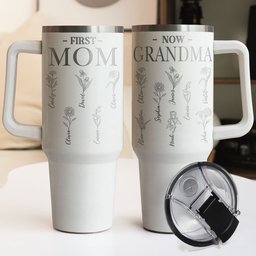 First Mom, Now Grandma - Personalized 40oz Tumbler - Photo 3