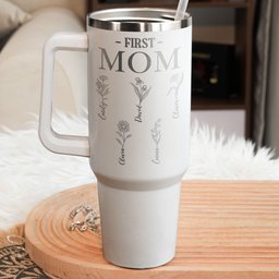 First Mom, Now Grandma - Personalized 40oz Tumbler - Photo 4