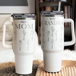 First Mom, Now Grandma - Personalized 40oz Tumbler - Photo 1