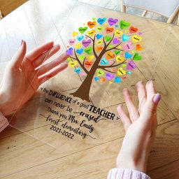 The Influence Of A Good Teacher Can Never Be Erased - Personalized Acrylic Plaque - End of year, School Leaving, Birthday, Appreciation Gift For Teacher - Photo 3