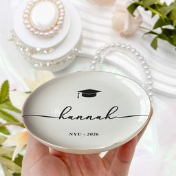 Graduation Dish Custom Name School Year - Personalized Jewelry Dish - Photo 2