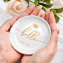 Graduation Dish Custom Name School Year - Personalized Jewelry Dish - Photo 3