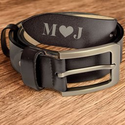 Anniversary Gift Secret Message For Him - Personalized Engraved Leather Belt - Photo 2