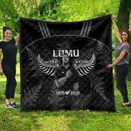 New Zealand Silver Fern Rugby Quilt Aotearoa Godfather Proud Gone But Never Forgotten LT14