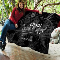 New Zealand Silver Fern Rugby Quilt Aotearoa Godfather Proud Gone But Never Forgotten LT14
