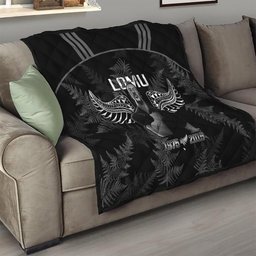 New Zealand Silver Fern Rugby Quilt Aotearoa Godfather Proud Gone But Never Forgotten LT14