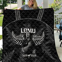 New Zealand Silver Fern Rugby Quilt Aotearoa Godfather Proud Gone But Never Forgotten LT14