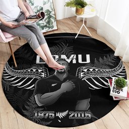 New Zealand Silver Fern Rugby Round Carpet Aotearoa Godfather Proud Gone But Never Forgotten LT14