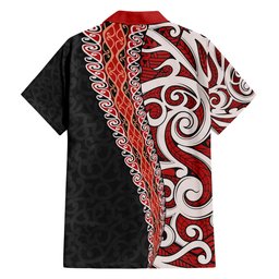 New Zealand Maori Stylized Koru Family Matching Tank Maxi Dress and Hawaiian Shirt LT03