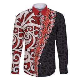 New Zealand Maori Stylized Koru Family Matching Tank Maxi Dress and Hawaiian Shirt LT03